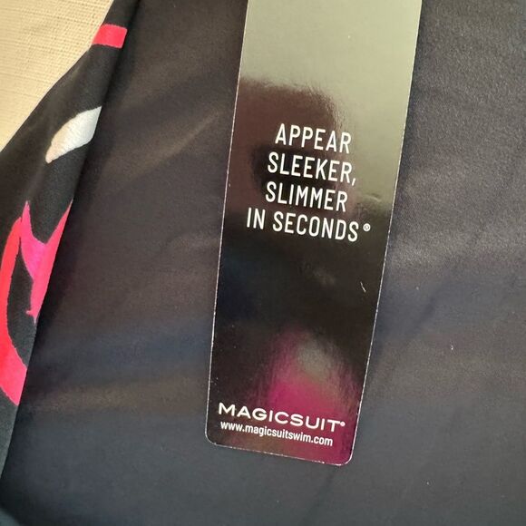 Magicsuit Neon Nature Jill One Piece Swimsuit High Neckline Black Neon 10 NWT - Picture 7 of 13